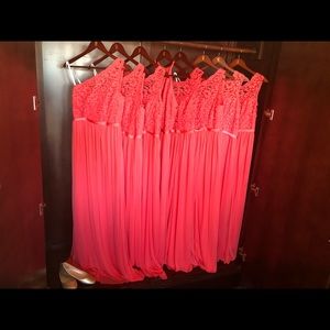 David’s Bridal Guava one strapped dress